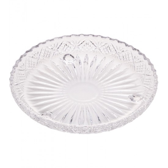 Prato 18x3,5cm Avulso Dublin Com Base de Cristal